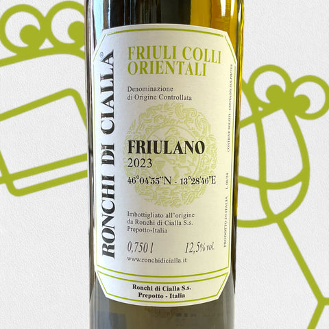 Ronchi di Cialla 'Colli Orientali del Friuli' Friulano 2023 Friuli, Italy - Williston Park Wines & Spirits