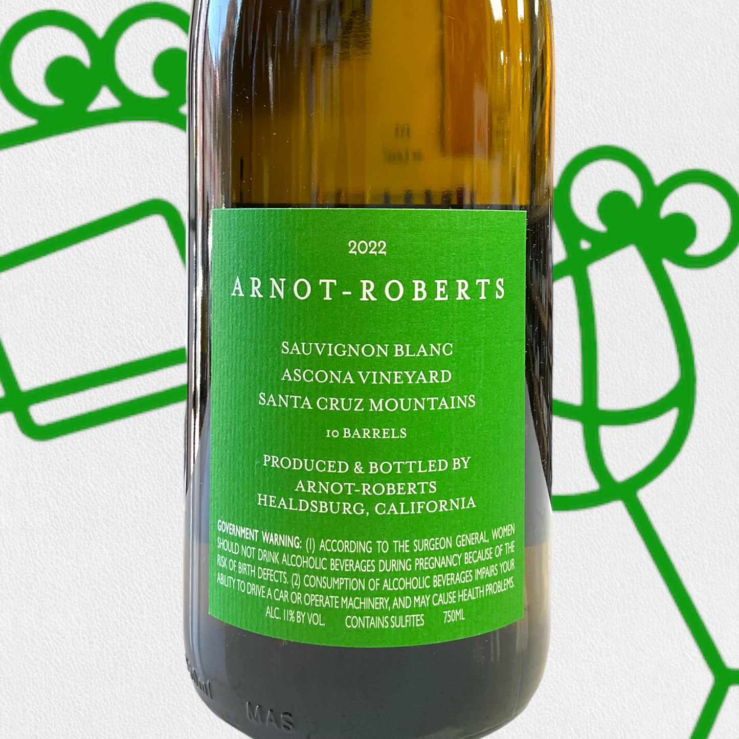 Arnot-Roberts 'Ascona Vineyard' Sauvignon Blanc 2022 Santa Cruz Mountains, California