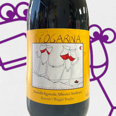 Alberici Amilcare 'La Fogarina' Lambrusco NV Emilia Romagna, Italy - Williston Park Wines & Spirits