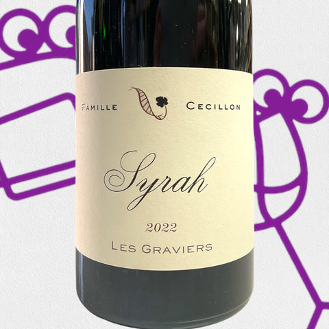 Domaine Julien Cecillon 'Les Graviers' Syrah 2022 Rhone, France - Williston Park Wines & Spirits