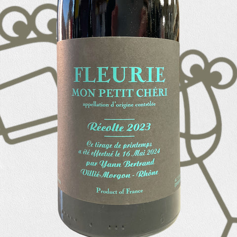 Yann Bertrand Fleurie 'Mon Petit Cheri' 2023 Beaujolais, France - Williston Park Wines & Spirits