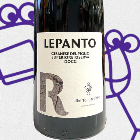 Alberto Giacobbe 'Lepanto' Cesanese di Olevano Romano Superiore Riserva 2020 Lazio, Italy - Williston Park Wines & Spirits