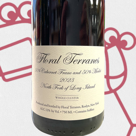 Floral Terranes Cabernet Franc & Merlot 2023 Long Island, New York - Williston Park Wines & Spirits