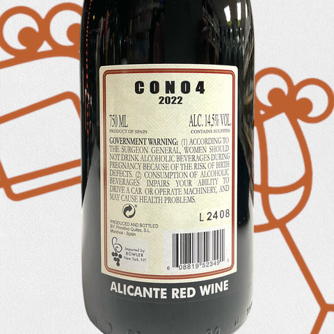 Primitivo Quiles 'Cono 4' 2022 Alicante, Spain - Williston Park Wines & Spirits
