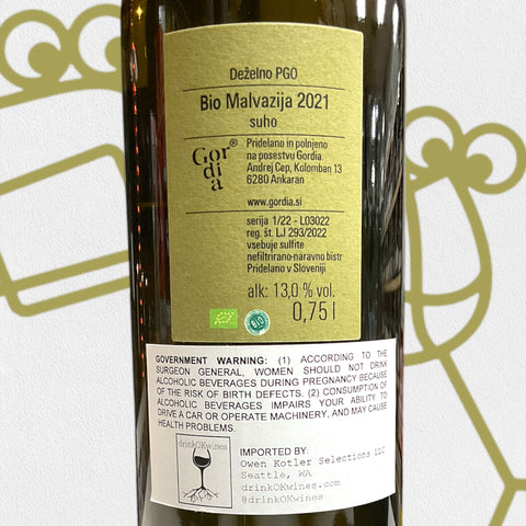 Gordia Malvazija 2021 Istra, Slovenia - Williston Park Wines & Spirits