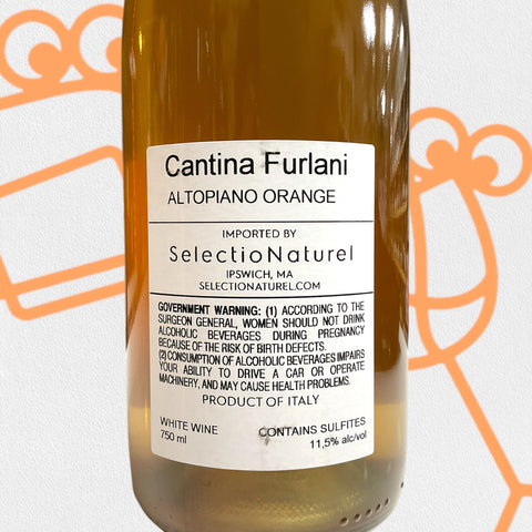 Cantina Furlani 'Altopiano Orange' 2023 Trento, Italy - Williston Park Wines & Spirits