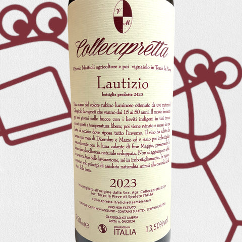 Collecapretta 'Lautizio' 2023 Umbria, Italy - Williston Park Wines & Spirits