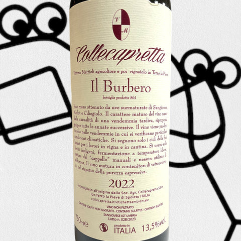 Collecapretta 'Il Burbero' 2022 Umbria, Italy - Williston Park Wines & Spirits