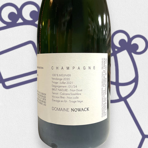Domaine Nowack 'Les Terres Bleues' Extra Brut 2020 Champagne, France - Williston Park Wines & Spirits