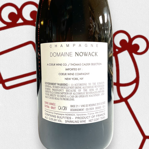 Domaine Nowack 'S.A.' Extra Brut NV Champagne, France - Williston Park Wines & Spirits