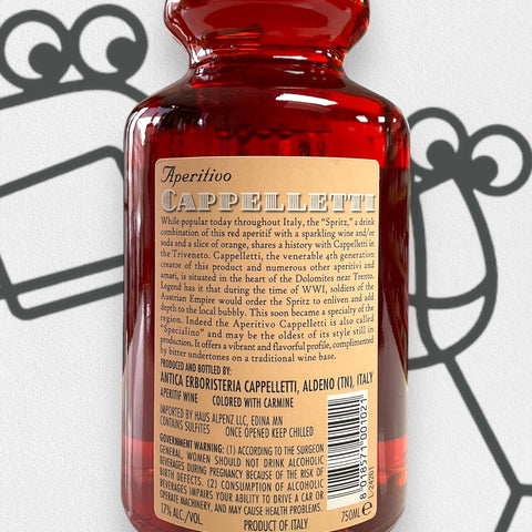 Cappelletti Aperitivo 'Specialino' 750ml - Williston Park Wines & Spirits
