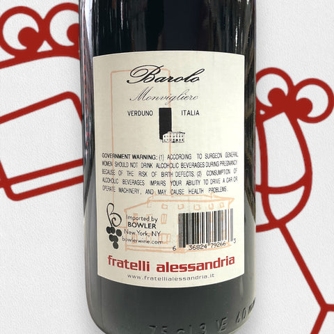 Fratelli Alessandria Barolo Monvigliero 2020 Piedmont, Italy - Williston Park Wines & Spirits