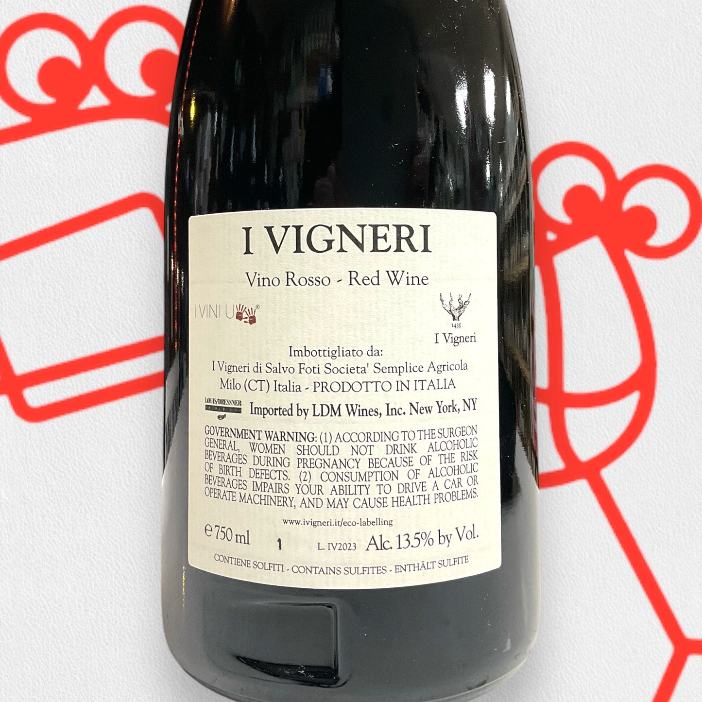 I Vigneri 'Rosso' 2023 Mt. Etna, Sicily