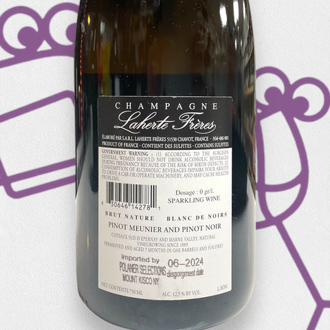 Laherte Freres 'Blanc de Noir' Brut Nature NV Champagne, France - Williston Park Wines & Spirits