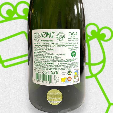 Azimut Cava Extra Brut 2022 Penedes, Spain - Williston Park Wines & Spirits