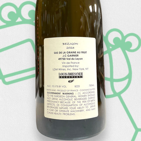 Jean-Christophe Garnier 'Bezigon Chenin' 2023 Loire Valley, France - Williston Park Wines & Spirits