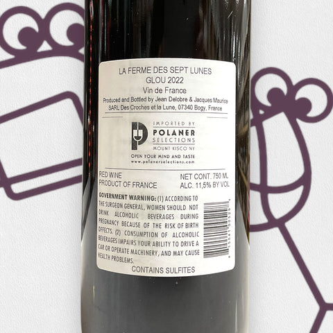 Jean Delobre La Ferme des Sept Lunes 'Glou' 2022 Rhone, France - Williston Park Wines & Spirits