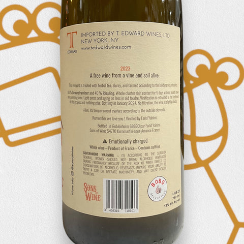 Sons of Wine 'Bisous Bisous' 2023 Alsace, France - Williston Park Wines & Spirits