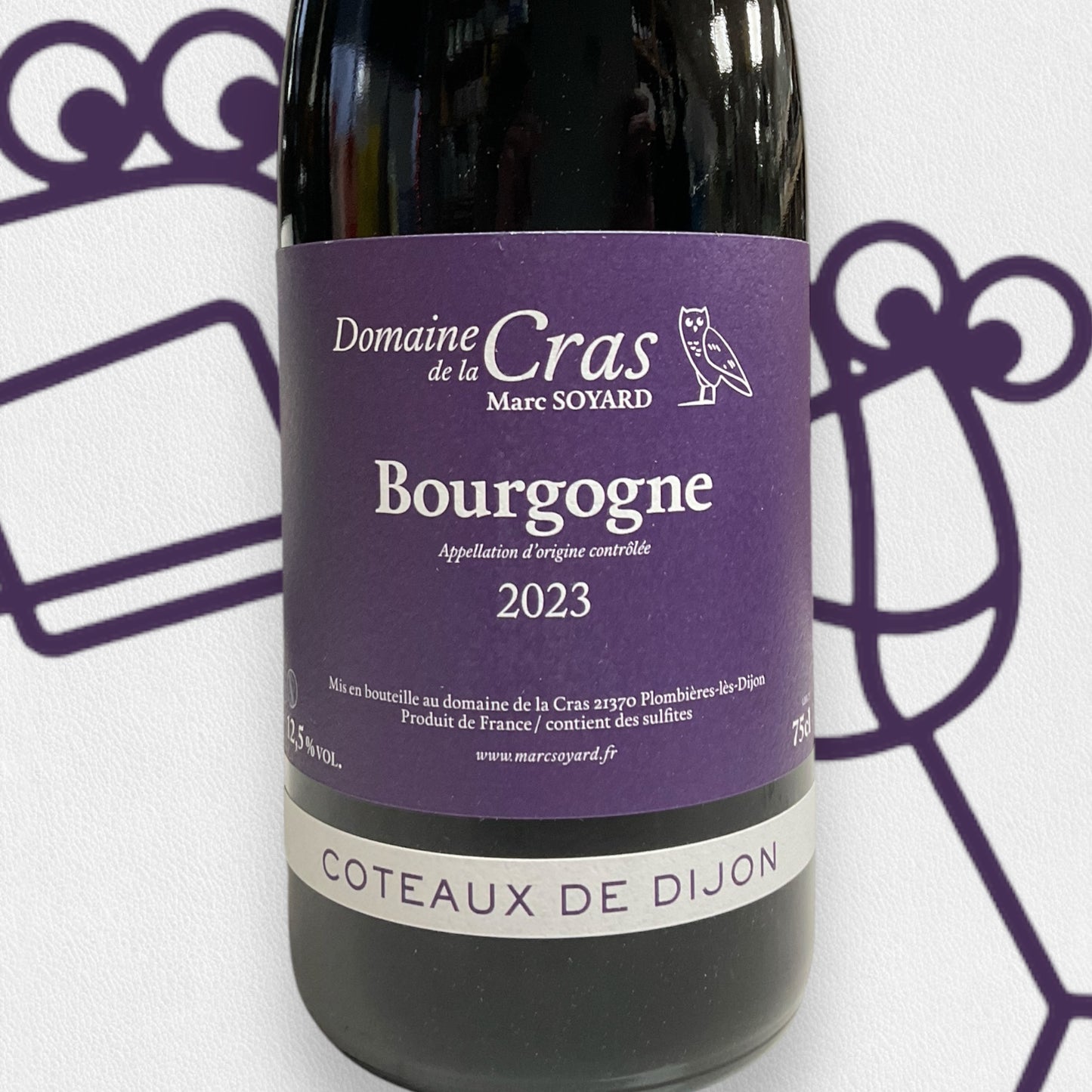 Domaine de la Cras Coteaux de Dijon Bourgogne Rouge 2023 Burgundy, France