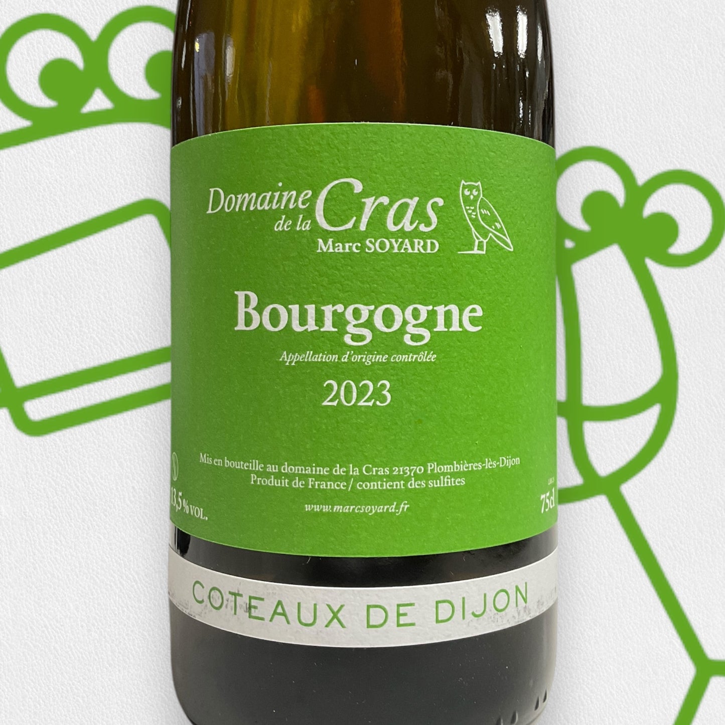 Domaine de la Cras Coteaux de Dijon Bourgogne Blanc 2023 Burgundy, France