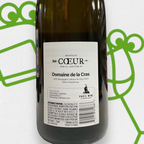 Domaine de la Cras Coteaux de Dijon Bourgogne Blanc 2023 Burgundy, France - Williston Park Wines & Spirits