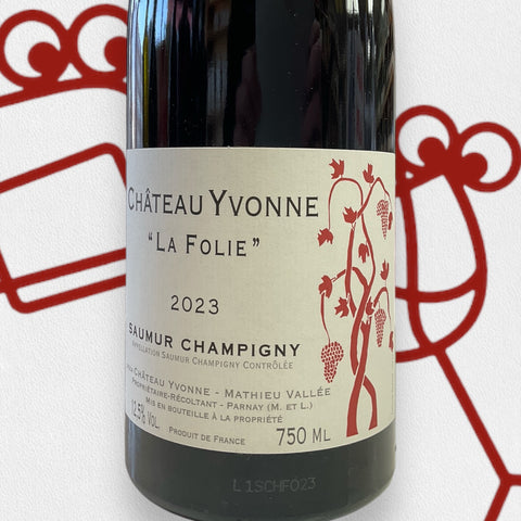 Chateau Yvonne Samur Champigny 'La Folie' 2023 Loire Valley, France - Williston Park Wines & Spirits