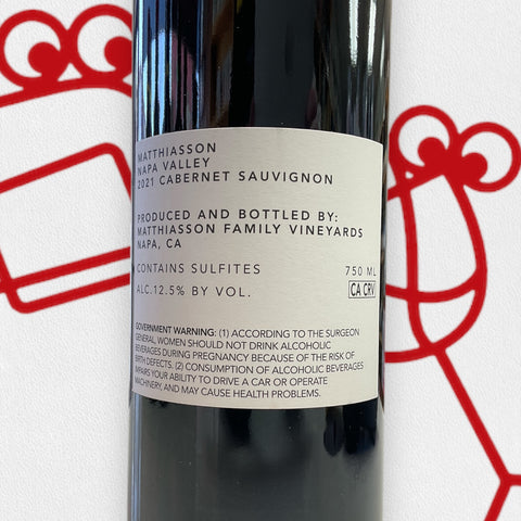 Matthiasson Cabernet 2021 Napa, California - Williston Park Wines & Spirits