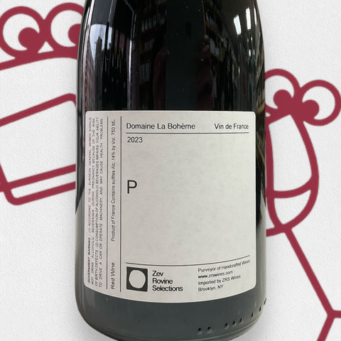Domaine la Bohème 'P' 2023 Loire Valley, France - Williston Park Wines & Spirits