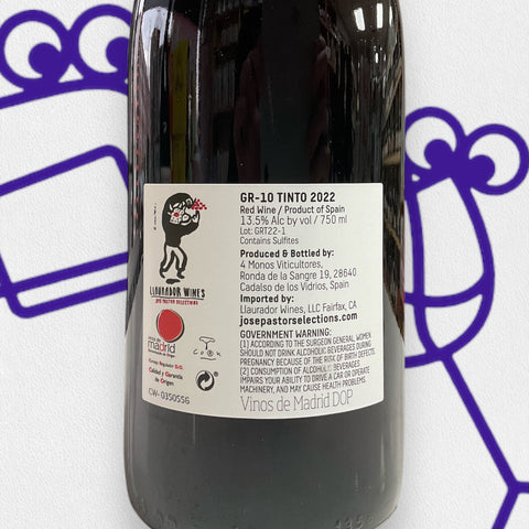 4 Monos 'GR-10' Tinto 2022 Gredos Mountains, Spain - Williston Park Wines & Spirits