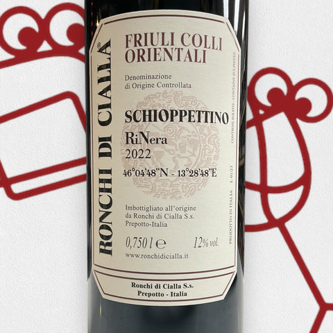 Ronchi di Cialla 'Ri-Nera' Schioppettino 2022 Friuli, Italy - Williston Park Wines & Spirits