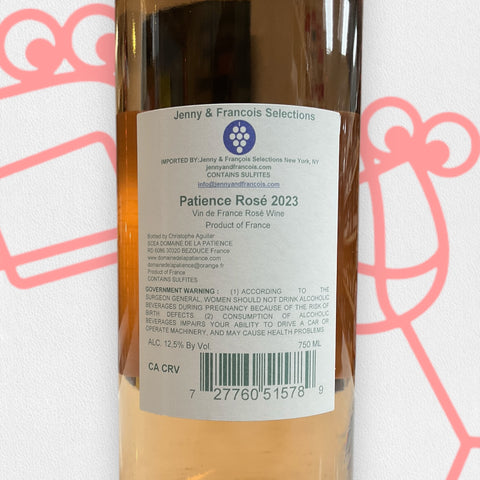 La Patience Rosé 2023 France - Williston Park Wines & Spirits