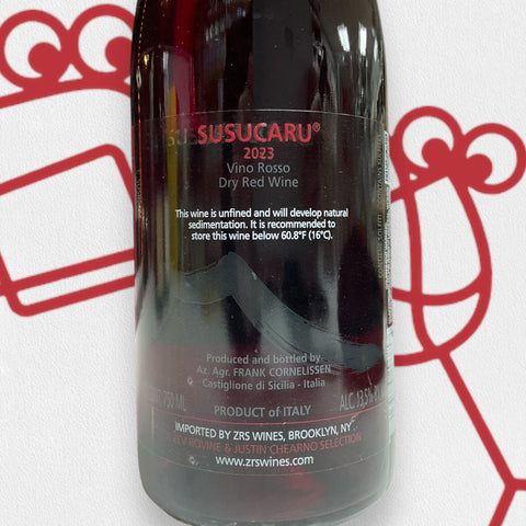 Frank Cornelissen 'Susucaru' Rosso 2023 Sicily, Italy - Williston Park Wines & Spirits