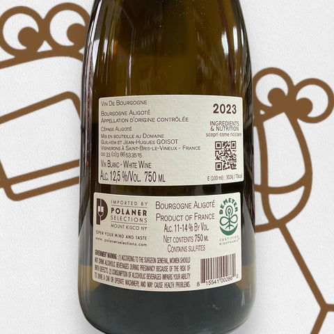 Guilhem & Jean-Hugues Goisot Bourgogne Aligote 2023 Burgundy, France - Williston Park Wines & Spirits