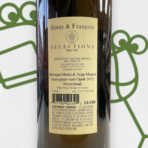 Maria & Sepp Muster Sauvignon 'Vom Opok' 2022 Styria, Austria - Williston Park Wines & Spirits