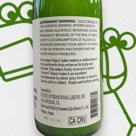 Kurosawa Nigori Sake 720ml Japan - Williston Park Wines & Spirits