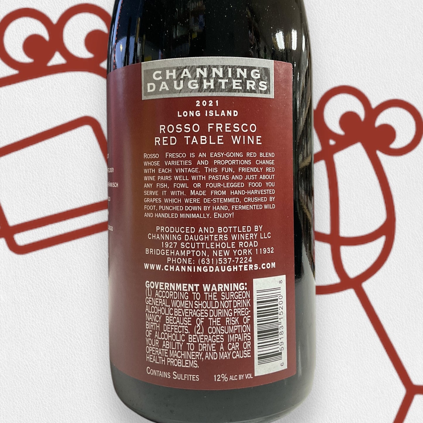 Channing Daughters 'Rosso Fresco' 2021 Long Island, New York - Williston Park Wines & Spirits