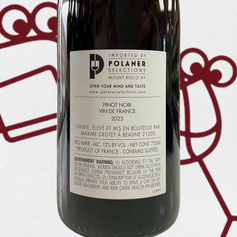Maxime Crotet VDF Pinot Noir 2023 Burgundy, France - Williston Park Wines & Spirits