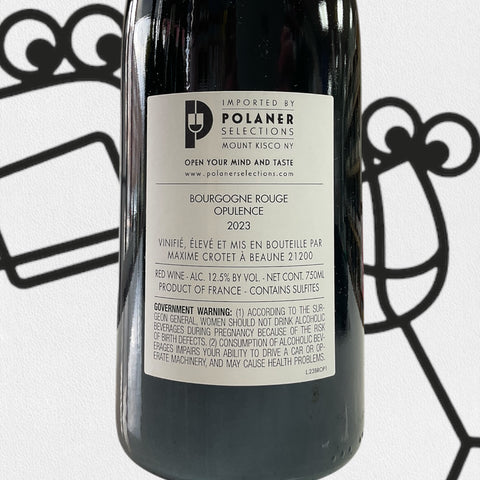 Maxime Crotet Bourgogne Rouge 'Opulence' 2023 Burgundy, France - Williston Park Wines & Spirits
