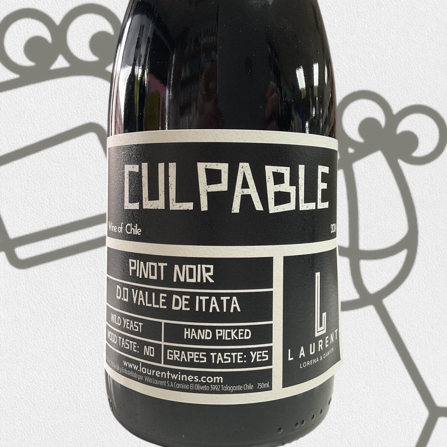 Vina Laurent 'Culpable Red' Pinot Noir 2024 Valle de Curico, Chile