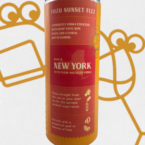 Social Hour 'Yuzu Sunset Fizz' 4 pack - Williston Park Wines & Spirits