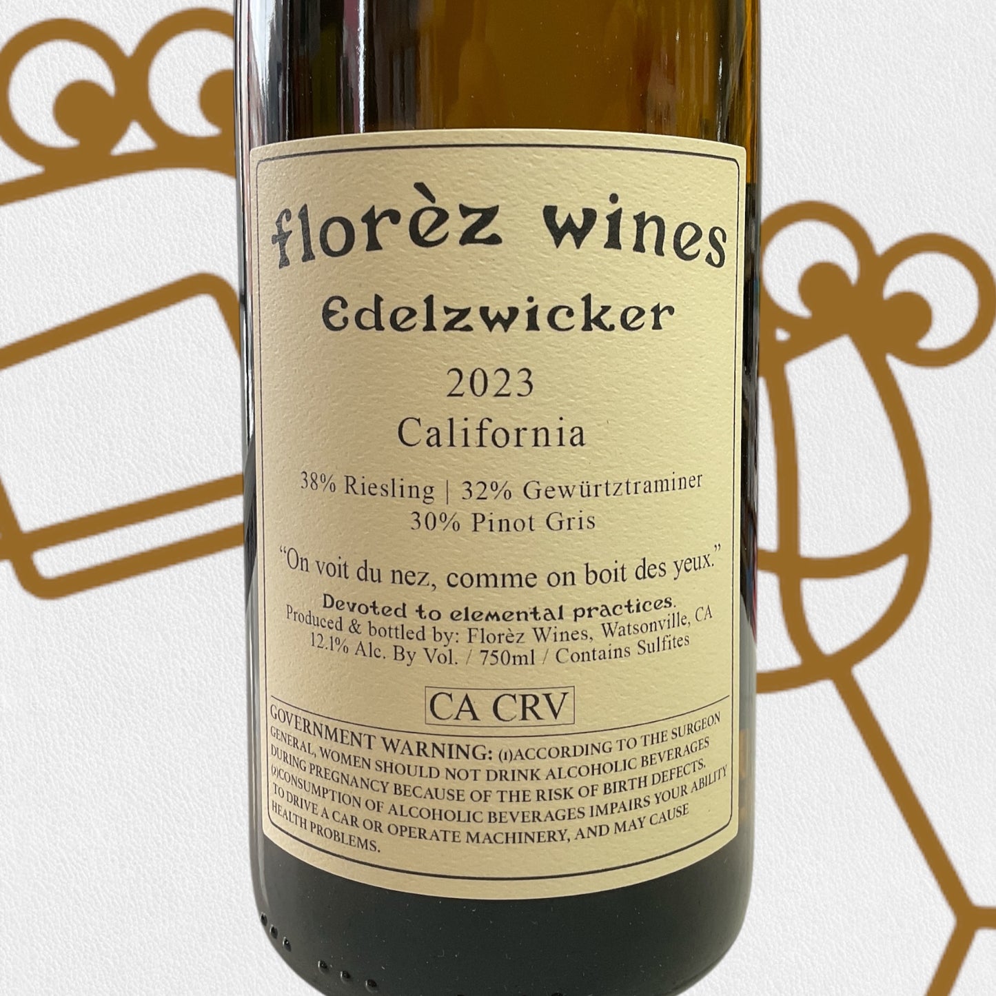 Florez Wines 'Edelzwicker' 2023 Santa Cruz, California