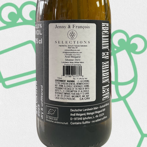 Andi Weigand Silvaner 2023 Franken, Germany - Williston Park Wines & Spirits