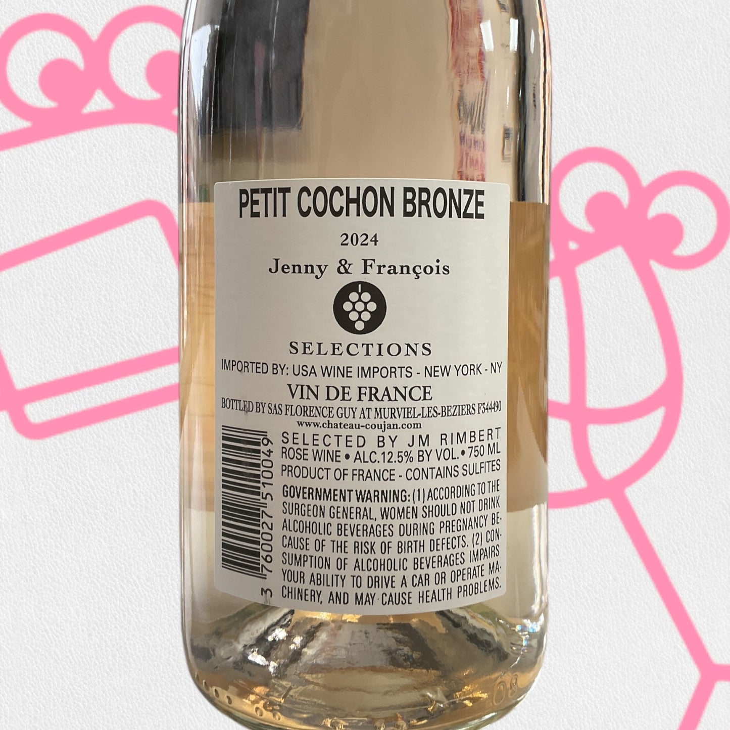 Rimbert 'Le Petit Cochon Bronze' Rosé 2024 France