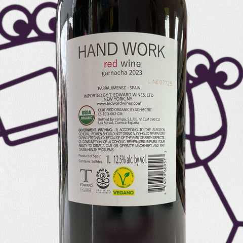 Hand Work Garnacha Castilla La Mancha, Spain 1L - Williston Park Wines & Spirits