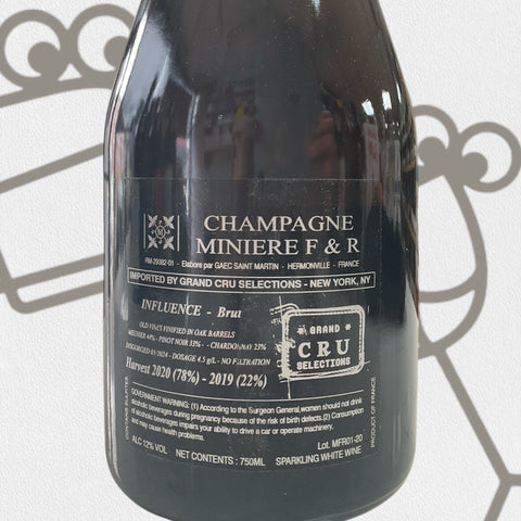 Miniere F&R Influence 'Cuvee Brut' NV Champagne, France - Williston Park Wines & Spirits