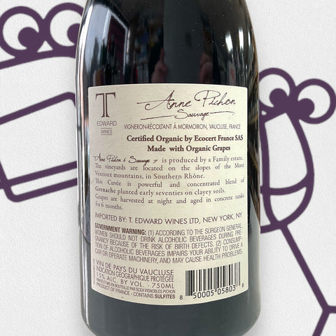 Anne Pichon 'Sauvage' Grenache Noir 2023 Ventoux, France - Williston Park Wines & Spirits