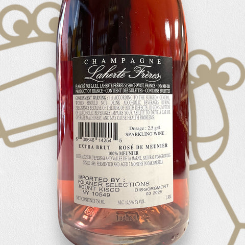 Laherte Freres 'Rosé de Meunier' Extra Brut NV Champagne, France - Williston Park Wines & Spirits