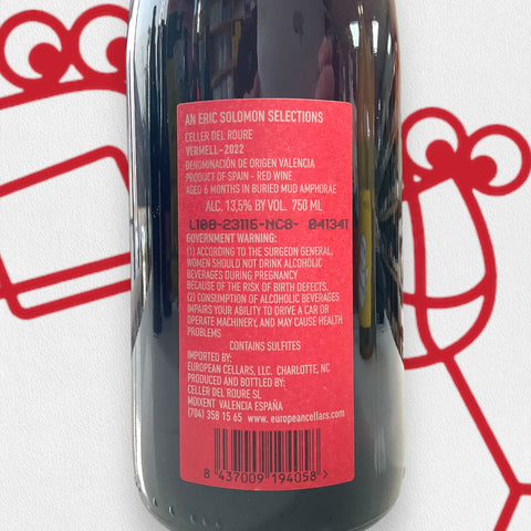 Celler del Roure 'Vermell' 2022 Valencia, Spain - Williston Park Wines & Spirits