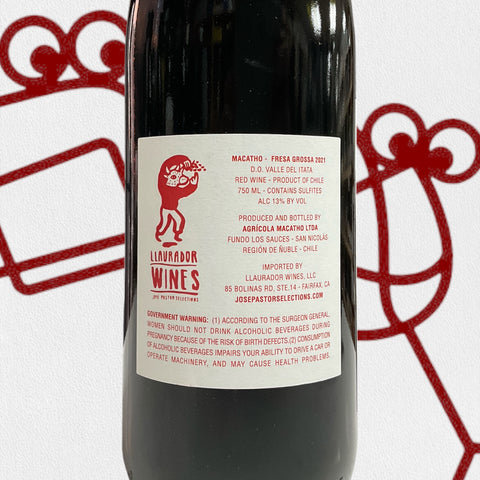 Macatho 'Fresa Grossa' Syrah 2021 Itata Valley, Chile
