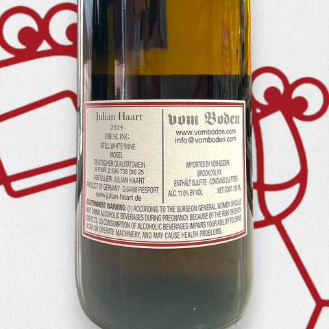 Julian Haart Riesling 1,000L 2024 Mosel, Germany